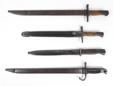 Four WWII Era Bayonets
