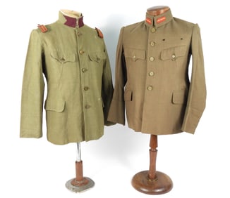 Two WWII Japanese Tunics