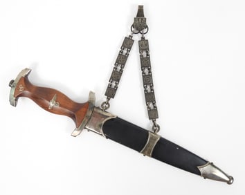 WWII German NSKK Chained Officers Dagger