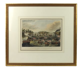 Hand Colored Stockade AT Pagoda Point Print