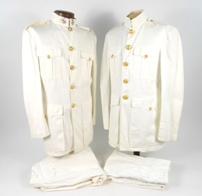Two 1960s U.S.M.C. Dress White Uniforms
