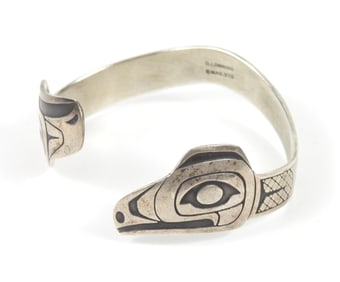 Odin Lonning Serpentine Sterling Silver Bracelet