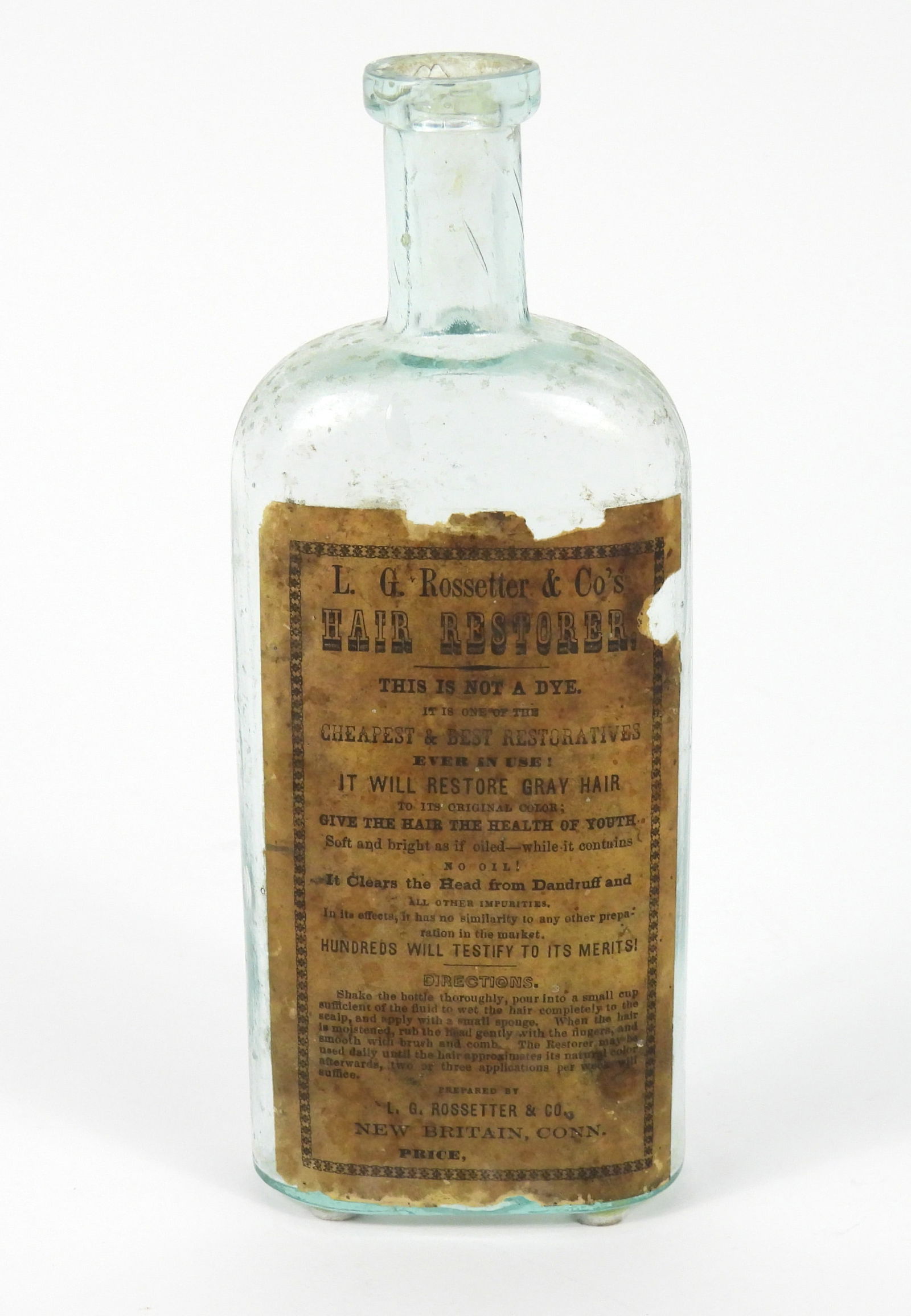 L.G. Rossetter & Co Hair Restorer Labeled Bottle (1 of 10)