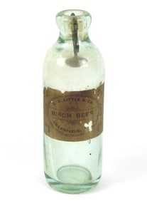 C.C Little & Co Birch Beer Hutchinson Style Bottle