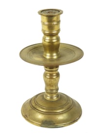 18C Colonial Bronze Candlestick