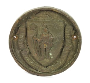 Bronze Massachusetts State Seal Plaque