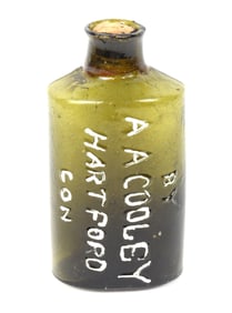 A.A. Cooley Coventry Glass Works Bottle