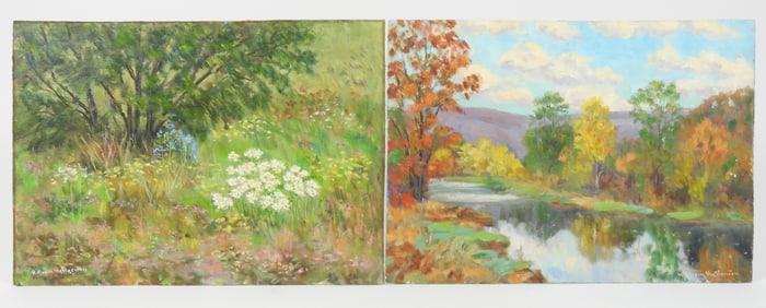 2PC William Heffernan Oil Paintings