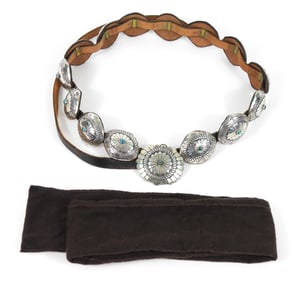 Lucky Earth Walker Sterling Silver Concha Belt