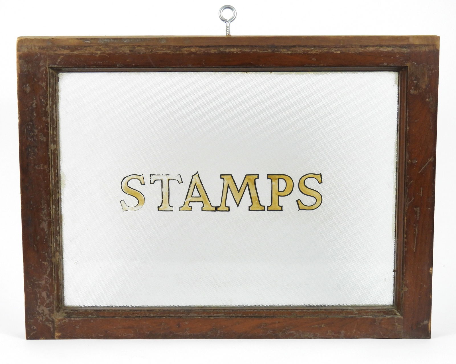 Post Office Stamps Painted Glass Sign (1 of 6)