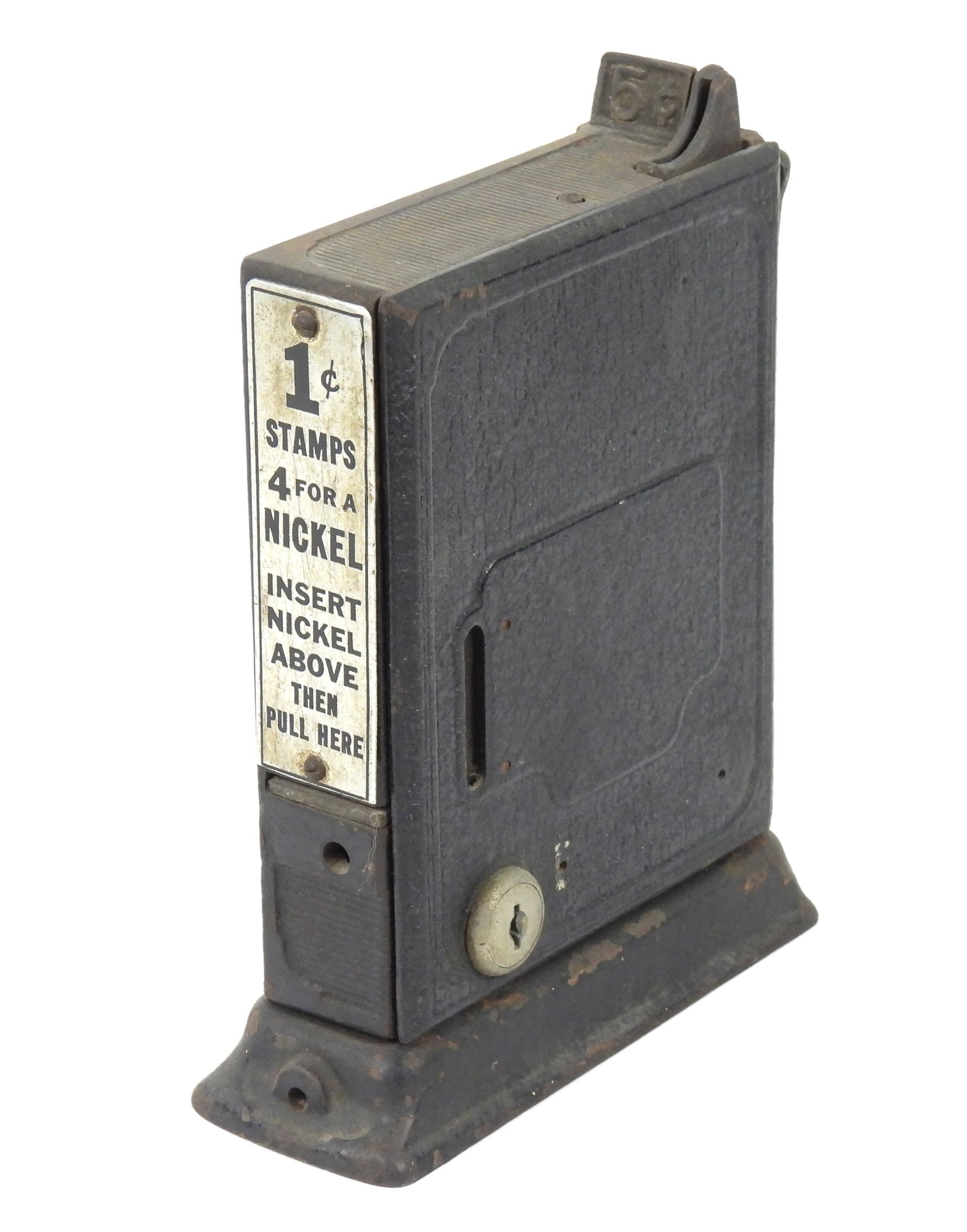 Schermack Cast Iron Postage Stamp Vending Machine (1 of 7)
