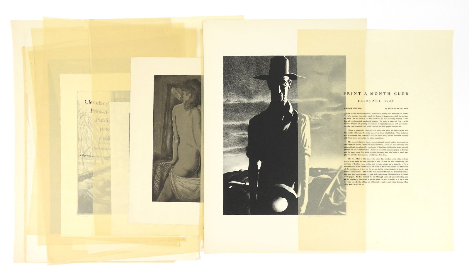 9PC 1935 Cleveland Print a Month Club Collection (1 of 11)