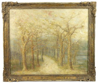 Alfred Boucher Forest Landscape Painting