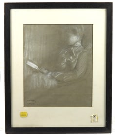 Kenneth Frazier Portrait of a Woman Study Drawing