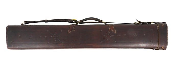 Abercrombie & Fitch Tooled Leather Gun Case
