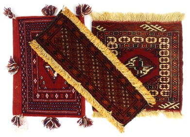 3PC Bokhara & Turkmen Carpet Rug