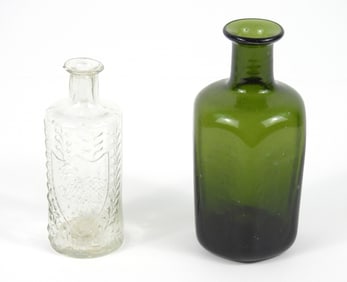 2PC 19C Glass Bottle Grouping