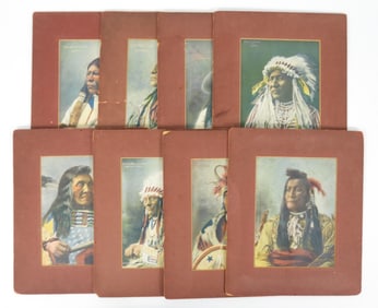 8PC Frank Rinehart Native American Chiefs