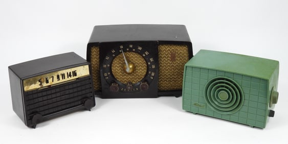 3PC MCM Silvertone Mitchell & Zenith Radios