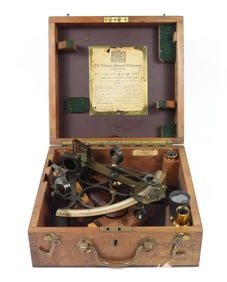Heath & Co. M456 Sextant w/ Case