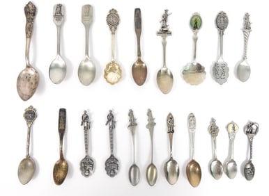 Collection of Lexington & Concord Minuteman Spoons