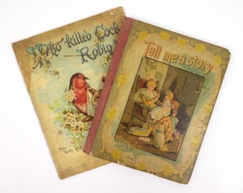 2PC Antique Children's Story Books