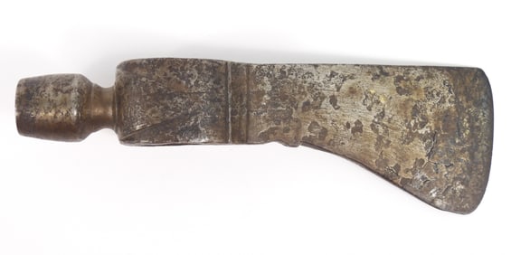 Antique Iron Pipe Tomahawk Head