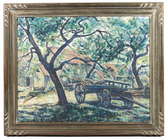 William Fisher Farm Landscape Painting