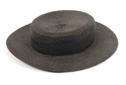 Early Braided Straw Seaman's Hat