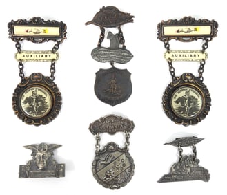 6PC Fraternal & Other Medal Collection