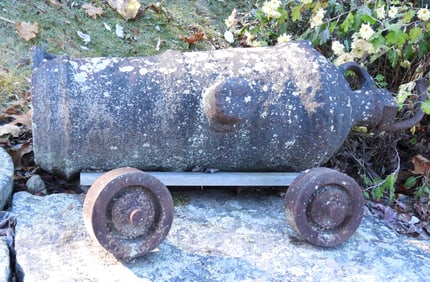 Cast-Iron British Carronade from HMS Hussar
