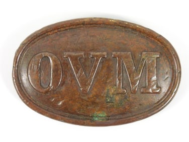 Dug Ohio Volunteer Militia Belt Plate
