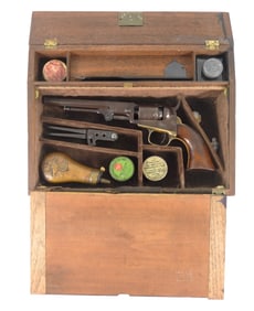 Cased Lap Desk Colt Model 1849 Pocket Revolver