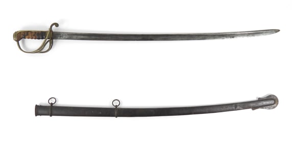 Ames US Model 1833 Dragoon Saber and Scabbard