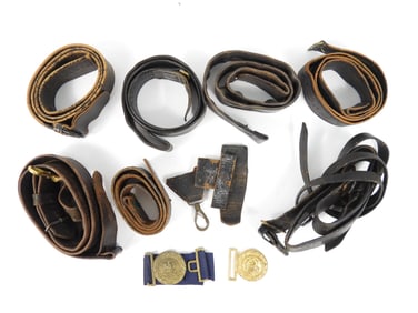 Group of Civil War and Post War Officers Belts