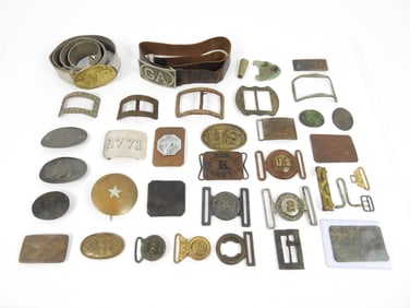 Group of Buckles and Belt Plates