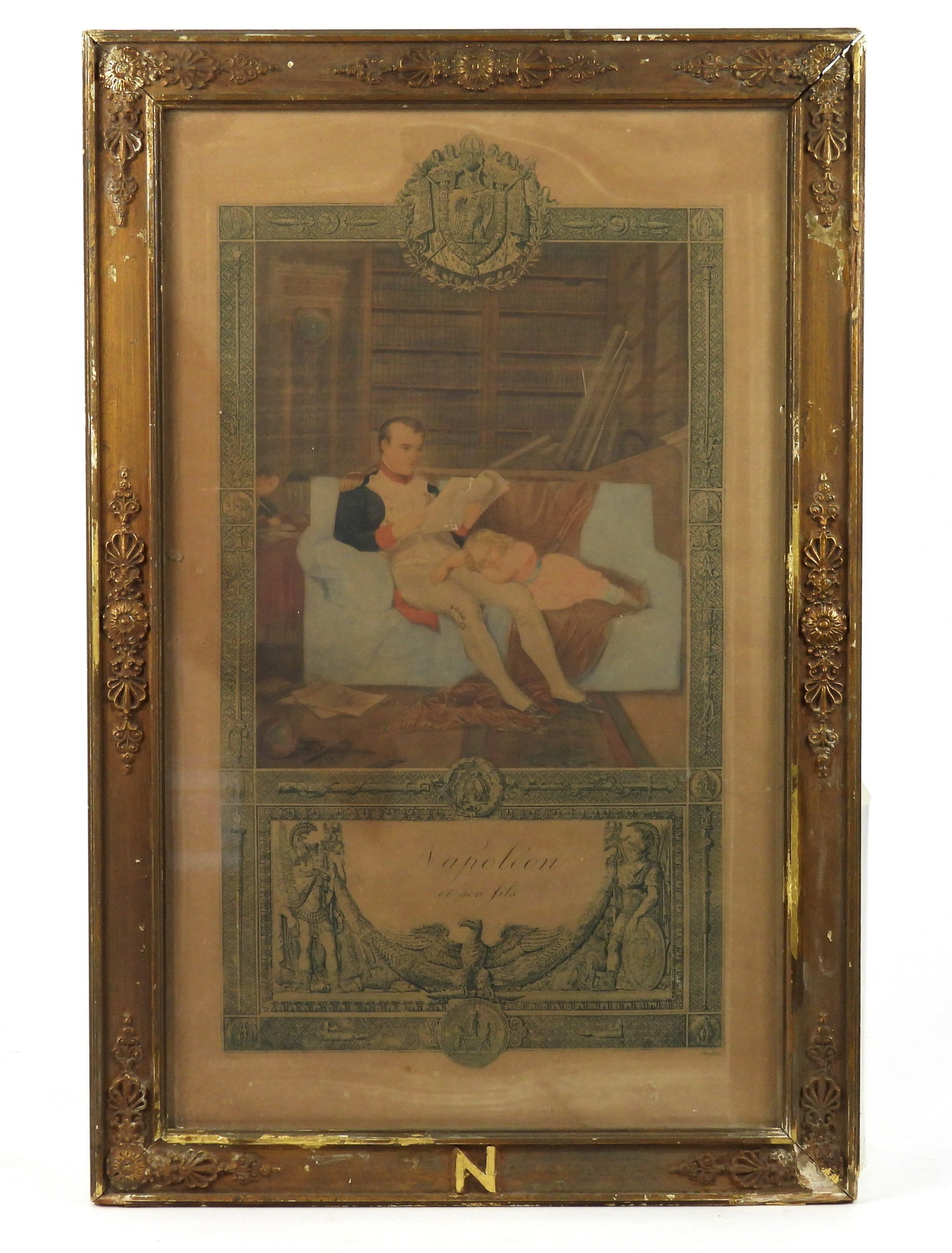Framed Napoleon and Son Lithograph (1 of 9)