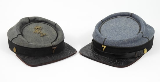 Two 7th New York National Guard Kepi's