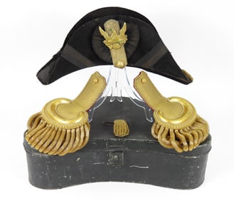 U.S. Army Chapeau De Bras, Case, and Epaulets