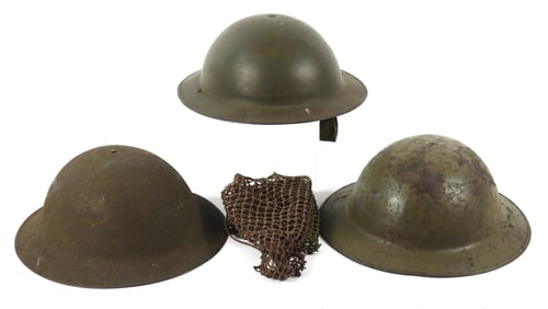Grouping Of Helmets WWI & WWII