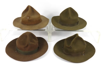 Four U.S. Campaign Hats