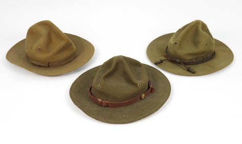 Three Campaign Hats
