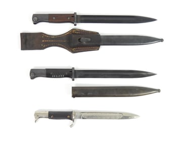 Three WWII German Bayonets