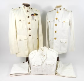 Three USMC Summer White Uniforms