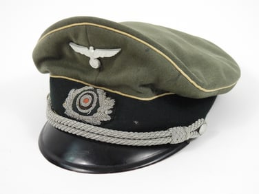 WWII German Infantry Officers Visor Cap
