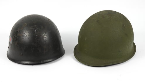Two Military Helmets