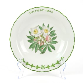WWII German SS Julfest 1942 Porcelain Plate