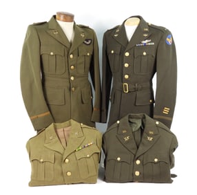 Four U.S. Class A Officer's Tunics