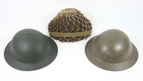 Three British/Commonwealth-style Helmets