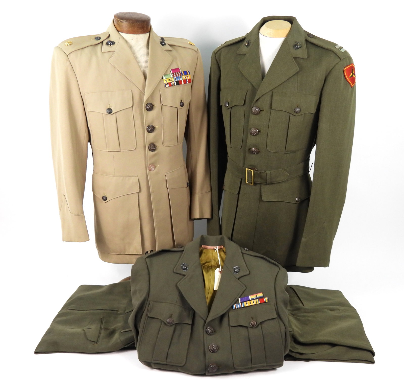 Three US Marine Corps Officer's Uniforms (1 of 10)